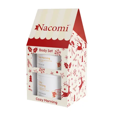 NACOMI COZY MORNING ZESTAW PREZENTOWY PEELING DO CIAŁA + MUS DO CIAŁA