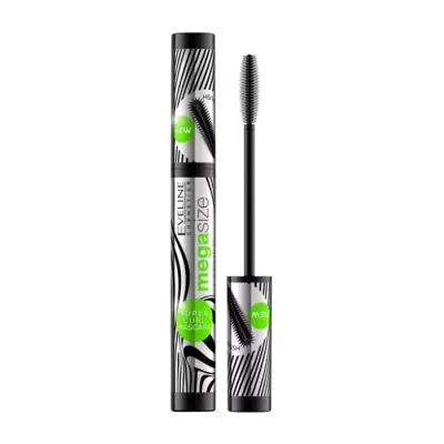 EVELINE MEGA SIZE LASHES SUPER CURL WYDŁUŻAJĄCO-PODKRĘCAJĄCY TUSZ DO RZĘS BLACK 10ML