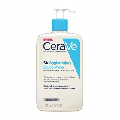 CERAVE SA WYGŁADZAJĄCY ŻEL DO MYCIA DLA SKÓRY SUCHEJ I SZORSTKIEJ 473ML