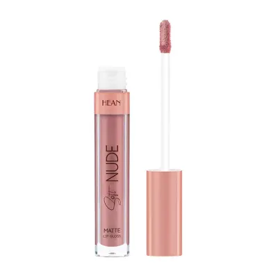 HEAN SOFT NUDE LIP GLOSS MATOWY BŁYSZCZYK DO UST 66 SO NUDE! 6ML