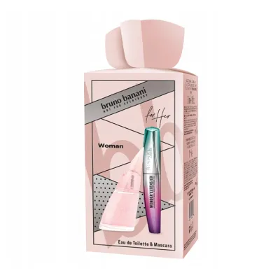 BRUNO BANANI WOMAN WODA TOALETOWA SPRAY 30ML + RIMMEL WONDER'EXTENSION TUSZ DO RZĘS 11ML