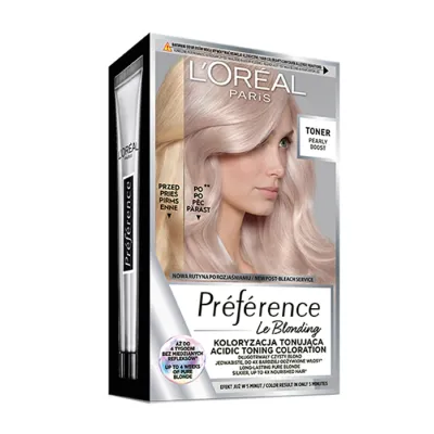 LOREAL PREFERENCE LE BLONDING KOLORYZACJA TONUJĄCA PEARLY BOOST