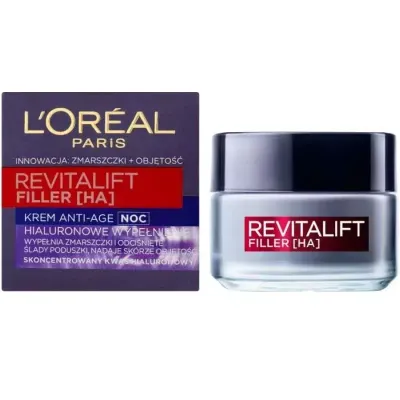 LOREAL REVITALIFT FILLER [HA] KREM ANTI-AGE NA NOC 50ML