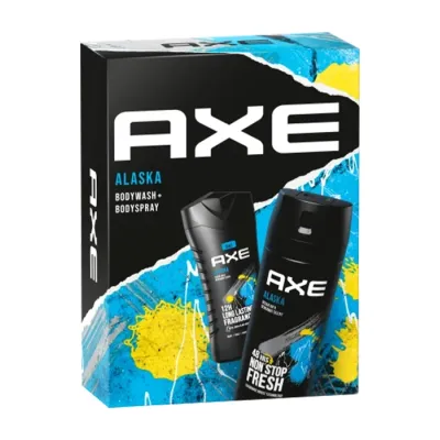 AXE ALASKA ZESTAW PREZENTOWY DLA MĘŻCZYZN ŻEL 250ML + DEZODORANT 150ML