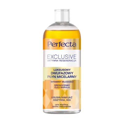 PERFECTA EXCLUSIVE LUKSUSOWY DWUFAZOWY PŁYN MICELARNY 400ML