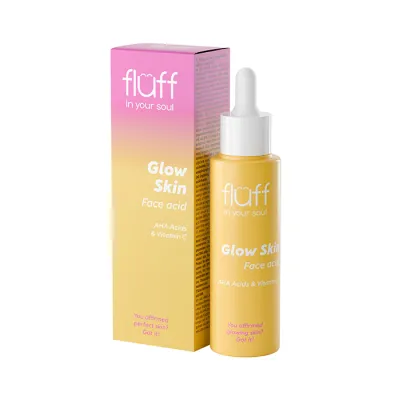 FLUFF IN YOUR SOUL ROZŚWIETLAJĄCY PEELING DO TWARZY WITAMINA C I KWASY AHA 40ML