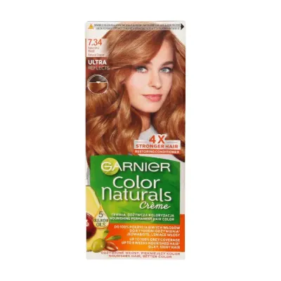 GARNIER COLOR NATURALS TRWAŁA FARBA DO WŁOSÓW 7.34 NATURALNA MIEDŹ