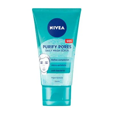 NIVEA PORE PURIFYING REFINING DAILY WASH ŻEL DO MYCIA TWARZY PRZECIW NIEDOSKONAŁOŚCIOM 150ML