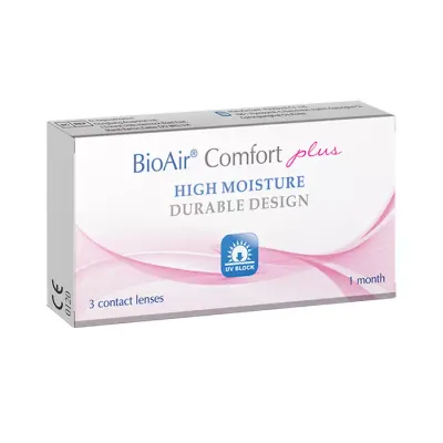 BIOAIR COMFORT PLUS 1 MONTH SOCZEWKI KONTAKTOWE 3 SZTUKI