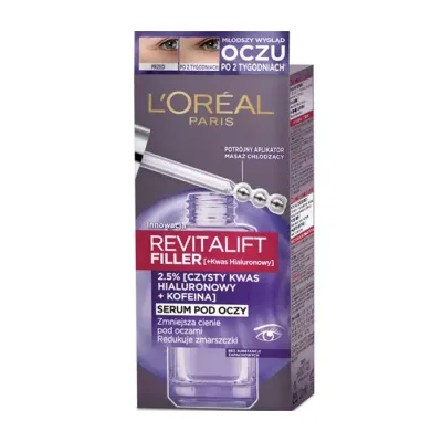 LOREAL REVITALIFT FILLER SERUM POD OCZY PRZECIWZMARSZCZKOWE Z KWASEM HIALURONOWYM 20ML