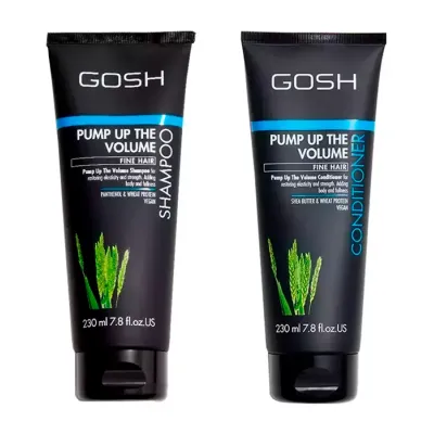 GOSH PUMP UP THE VOLUME ZESTAW KOSMETYKÓW DO PIELĘGNACJI WŁOSÓW SZAMPON 230ML + ODŻYWKA 230ML