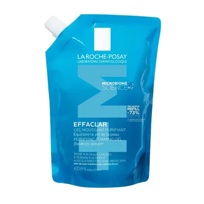 LA ROCHE-POSAY EFFACLAR OCZYSZCZAJĄCY ŻEL DO SKÓRY TŁUSTEJ I WRAŻLIWEJ REFILL 400ML