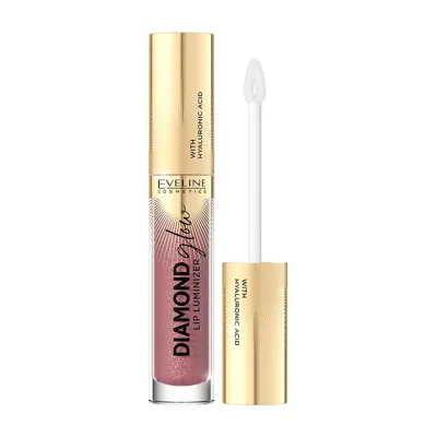 EVELINE DIAMOND GLOW LIP LUMINIZER BŁYSZCZYK DO UST Z KWASEM HIALURONOWYM 11 ROSE NUDE 4,5ML