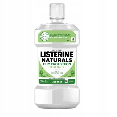 Listerine Naturals Gum Protection płyn do płukania jamy ustnej 600ml