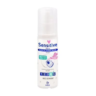 VACO SENSITIVE SPRAY NA KOMARY KLESZCZE MESZKI DLA DZIECI IKARYDYNA10% 80ML