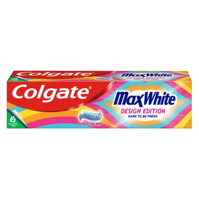 COLGATE MAX WHITE PASTA DO ZĘBÓW DESIGN EDITION 75ML