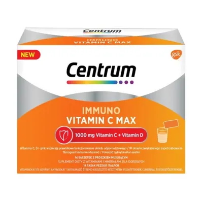 CENTRUM IMMUNO VITAMIN C MAX SUPLEMENT DIETY 14 SASZETEK