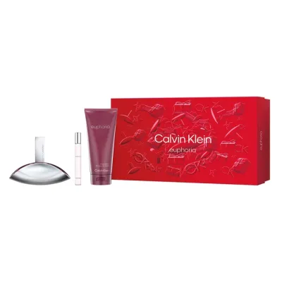 CALVIN KLEIN EUPHORIA WOMAN WODA PERFUMOWANA SPRAY 100ML + 10ML + BALSAM DO CIAŁA 200ML