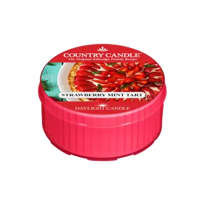 COUNTRY CANDLE DAYLIGHT ŚWIECA ZAPACHOWA STRAWBERRY MINT TART 42G