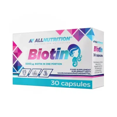 ALLNUTRITION BIOTIN BIOTYNA 30 KAPSUŁEK