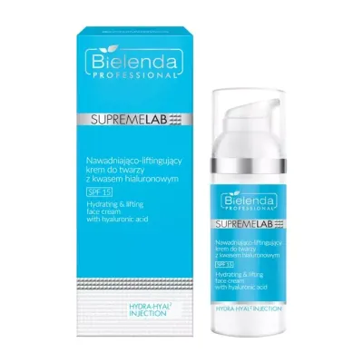 BIELENDA PROFESSIONAL SUPREMELAB HYDRA-HYAL2 HIALURONOWY KREM DO TWARZY SPF15 50ML