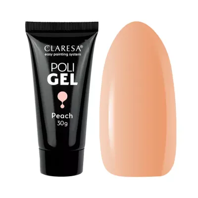 CLARESA POLI GEL ŻEL BUDUJĄCY PEACH 30G