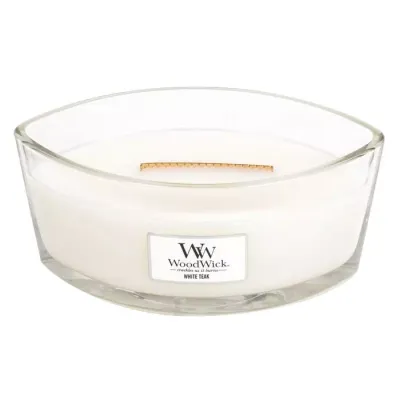 WOODWICK ELLIPSE CANDLE ŚWIECA ZAPACHOWA WHITE TEAK 453,6G