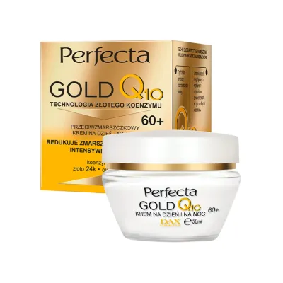 PERFECTA GOLD Q10 PRZECIWZMARSZCZKOWY KREM NA DZIEŃ I NA NOC 60+ 50ML