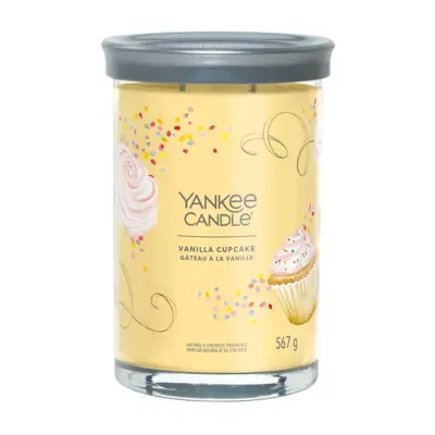 YANKEE CANDLE SIGNATURE ŚWIECA ZAPACHOWA TUMBLER VANILLA CUPCAKE 567G