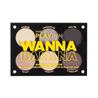 INGLOT PLAYINN PALETA CIENI WANNA BANANA 8G