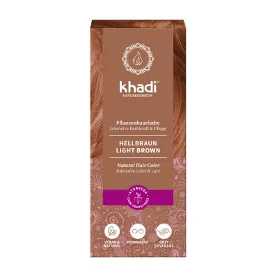 KHADI NATURAL HAIR COLOR HENNA DO FARBOWANIA WŁOSÓW LIGHT BROWN