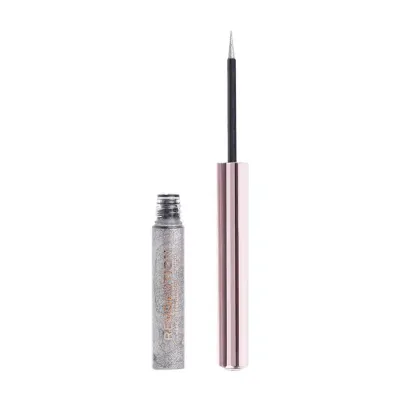 MAKEUP REVOLUTION FESTIVE ALLURE BŁYSZCZĄCY EYELINER DO POWIEK SILVER FLUSH 2,4ML