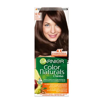 GARNIER COLOR NATURALS TRWAŁA FARBA DO WŁOSÓW 4.15 MROŹNY KASZTAN