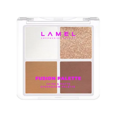 LAMEL COSMETICS FUSION PALETKA CIENI DO POWIEK 402 BRĄZOWY 7G