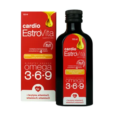 EstroVita Cardio Omega 3-6-9 suplement diety 150ml