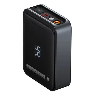 Powerbank / Rozrusznik + Kompresor 2w1 Baseus Super Energy Car Jump Starter, 8000mAh, 1000A USB (czarny)