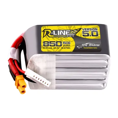 Akumulator Tattu R-Line Wersja 5.0 850mAh 22.2V 6S1P 150C Lipo XT30U-F