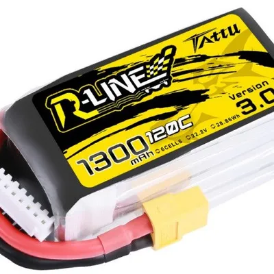 Akumulator Tattu R-Line Version 3.0 1300mAh 22,2V 120C 6S1P XT60