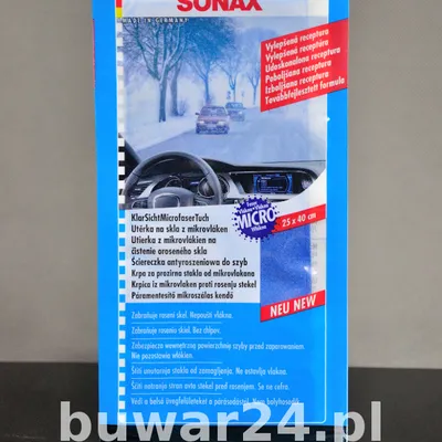 SONAX Antyroszeniowa Ściereczka do szyb 25x40