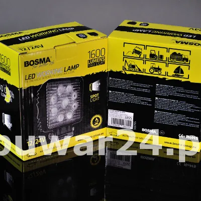 LAMPA ROBOCZA LED 12/24V /6155/ KWADRAT 30°