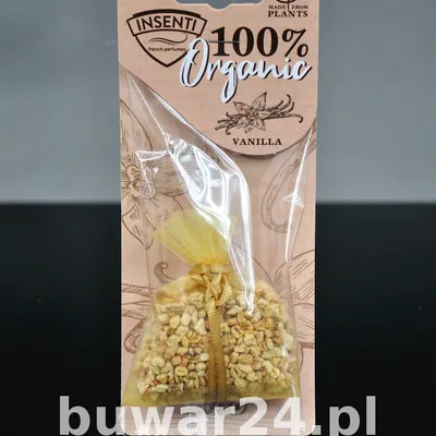 MOJE AUTO-Insenti Organic Woreczek Zapach -Vanilia 18 g