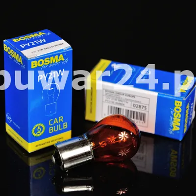 ŻARÓWKA /0287S/ 12V 21W AMBER