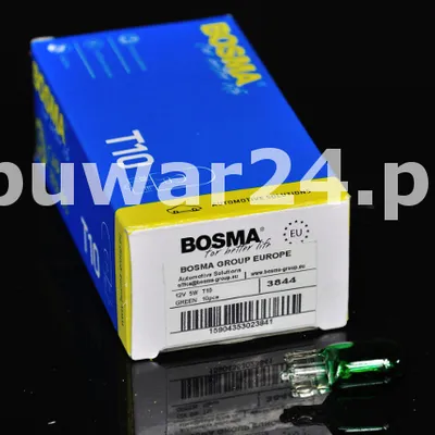 ŻARÓWKA /3844/ 12V 5W T10 GREEN