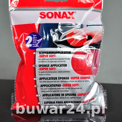 SONAX Aplikator Czerwony Super Miękki -2 szt