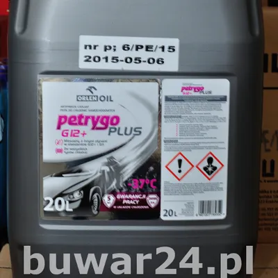 PETRYGO PLUS G12+ 20L Płyn do chłodnic