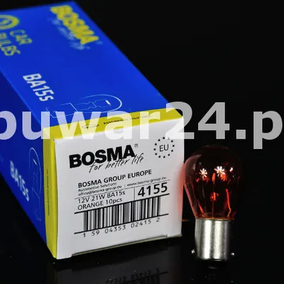 ŻARÓWKA /4155/ 12 V 21W BA15a ORANGE