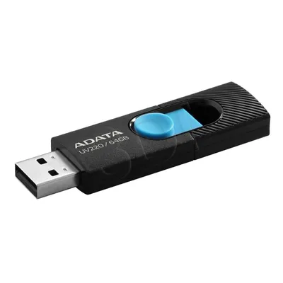 Pendrive ADATA UV220 AUV220-64G-RBKBL (64GB; USB 2.0; kolor czarny)