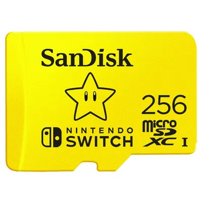 SANDISK NINTENDO SWITCH mSDXC 256 GB V30 UHS-I U3