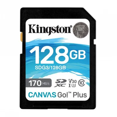 KINGSTON microSDXC Canvas Go Plus 170R C10 UHS-I U3 V30 128GB