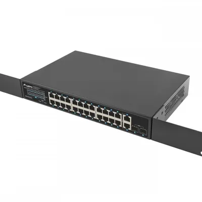 LANBERG SWITCH POE RACK 19" 24X 1GB POE+/2X GB/2X SFP 250W RSGE-24P-2GE-2S-250